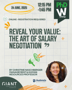 PhD Workshop | Reveal your value: the art of salary negotiation